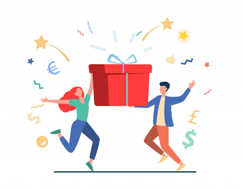 Couple winning prize