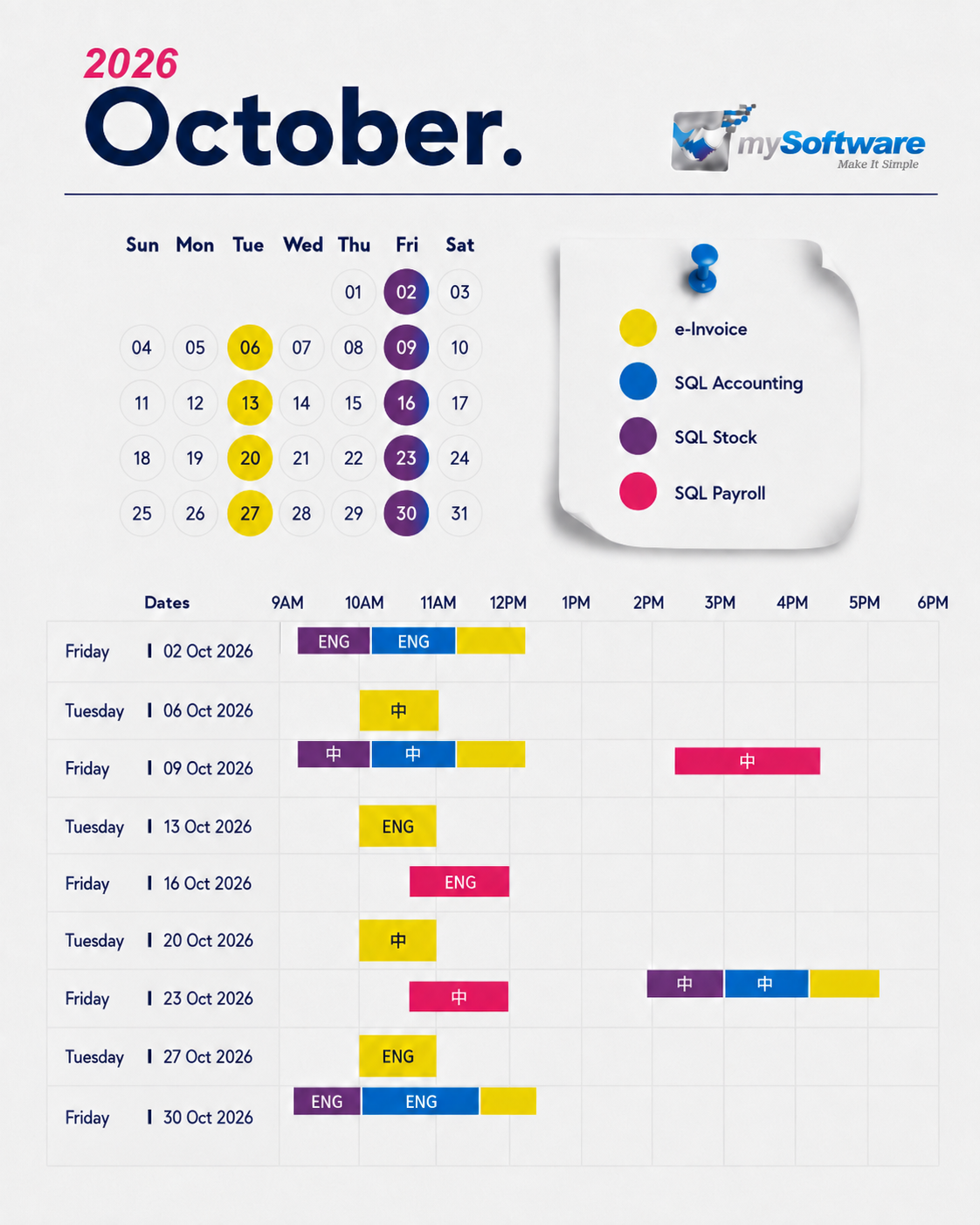 OCTOBER ONLINE TRAINING CLASS Online Training 2025 Schedule Calendar
